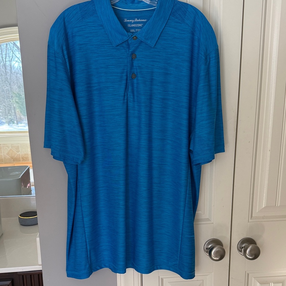 Tommy Bahama Vibrant Blue Polo Shirt Islandzone